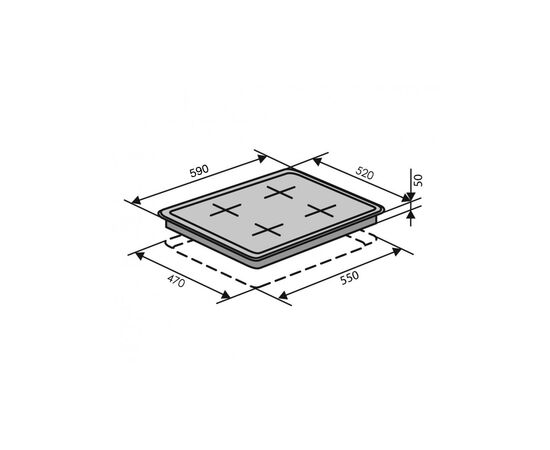 Варочная поверхность Ventolux HSF640-H2G CEST (BK) (HSF640-H2GCEST(BK)), изображение 6 Варочная поверхность Ventolux HSF640-H2G CEST (BK) (HSF640-H2GCEST(BK)), изображение 6