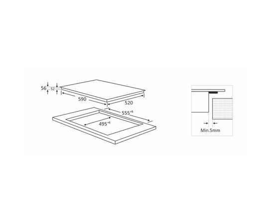 Варочная поверхность Interline HIV 368 SPT BA (HIV368SPTBA), изображение 6 Варочная поверхность Interline HIV 368 SPT BA (HIV368SPTBA), изображение 6