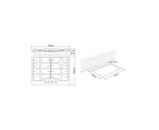 Варочная поверхность Eleyus GRACIA 60 WH EF, изображение 12 Варочная поверхность Eleyus GRACIA 60 WH EF, изображение 12