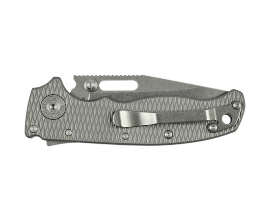 Нож Demko AD20.5 Clip Point 20CV Milled Titanium (205-20CV-TI-TEX-CP), изображение 3 Нож Demko AD20.5 Clip Point 20CV Milled Titanium (205-20CV-TI-TEX-CP), изображение 3