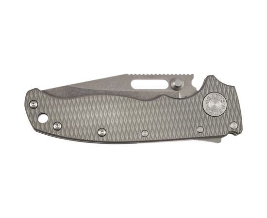 Нож Demko AD20.5 Clip Point 20CV Milled Titanium (205-20CV-TI-TEX-CP), изображение 4 Нож Demko AD20.5 Clip Point 20CV Milled Titanium (205-20CV-TI-TEX-CP), изображение 4