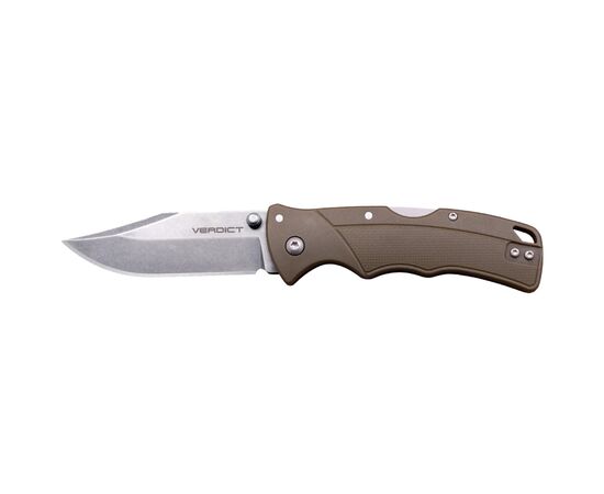 Нож Cold Steel Verdict Clip Point FDE (блістер) (CS-FL-C3CPSSFDEZ)