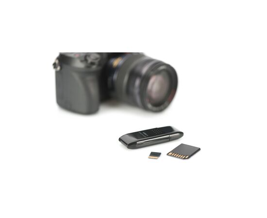 Считыватель флеш-карт Digitus USB 2.0 SD/MicroSD (DA-70310-3), изображение 2 Считыватель флеш-карт Digitus USB 2.0 SD/MicroSD (DA-70310-3), изображение 2