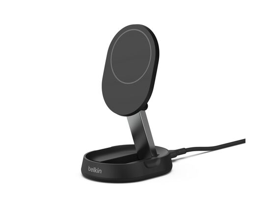 Зарядное устройство Belkin 15W Magnetic Stand Qi2 black (WIA008BTBK), изображение 4 Зарядное устройство Belkin 15W Magnetic Stand Qi2 black (WIA008BTBK), изображение 4