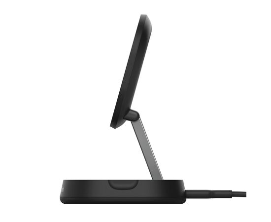 Зарядное устройство Belkin 15W Magnetic Stand Qi2 black (WIA008BTBK), изображение 7 Зарядное устройство Belkin 15W Magnetic Stand Qi2 black (WIA008BTBK), изображение 7
