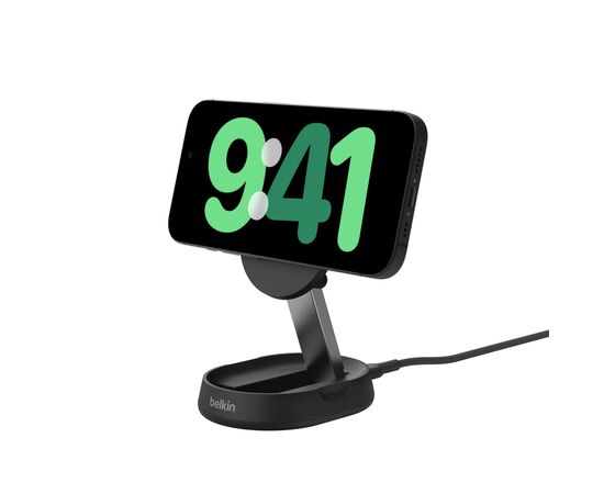 Зарядное устройство Belkin 15W Magnetic Stand Qi2 black (WIA008BTBK), изображение 9 Зарядное устройство Belkin 15W Magnetic Stand Qi2 black (WIA008BTBK), изображение 9