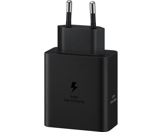 Зарядное устройство Samsung 50W 2xUSB-С + cableUSB-C to USB-C 1.8m black (EP-T5020XBEGEU), изображение 2 Зарядное устройство Samsung 50W 2xUSB-С + cableUSB-C to USB-C 1.8m black (EP-T5020XBEGEU), изображение 2