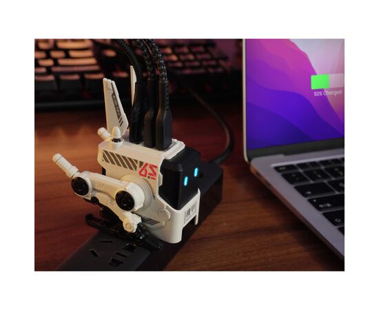 Зарядное устройство GravaStar Alpha65 65Вт 2XUSB-C/USB-A White (GRAVASTARA65_WHT_EUK), изображение 12 Зарядное устройство GravaStar Alpha65 65Вт 2XUSB-C/USB-A White (GRAVASTARA65_WHT_EUK), изображение 12