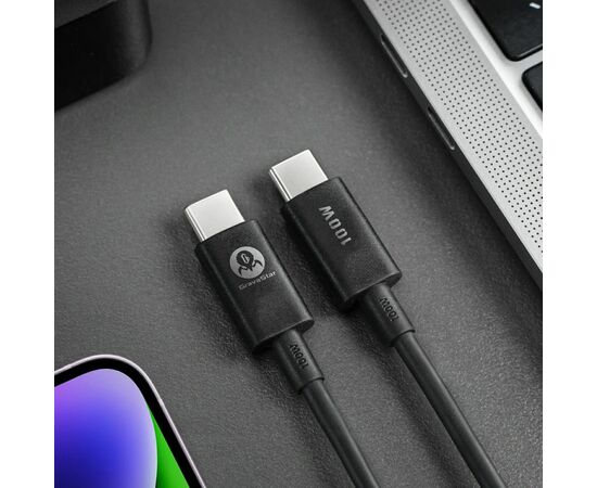 Дата кабель USB-C to USB-C 1.5m GravaStar (GRAVASTARTC_BLK), изображение 2 Дата кабель USB-C to USB-C 1.5m GravaStar (GRAVASTARTC_BLK), изображение 2