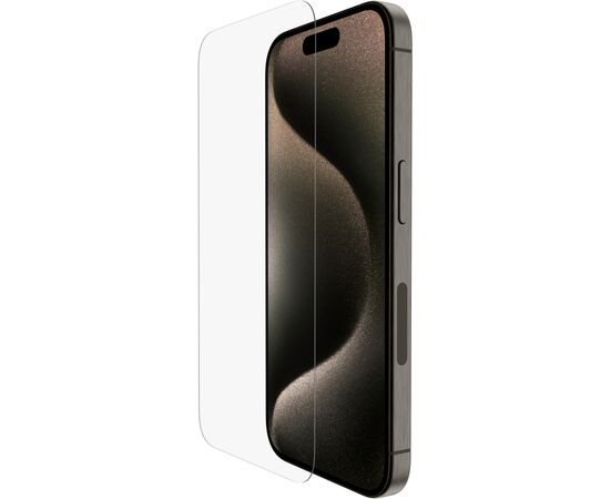 Стекло защитное Belkin iPhone 15 Pro TemperedGlass (1 Pack) (OVA137ZZ), изображение 7 Стекло защитное Belkin iPhone 15 Pro TemperedGlass (1 Pack) (OVA137ZZ), изображение 7