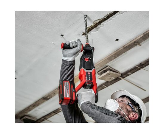 Перфоратор Einhell TP-HD 18/26 D Li BL - Solo PXC 18В 2.6Дж, 2.9кг, кейс (без АКБ и ЗУ) (4514270), изображение 10 Перфоратор Einhell TP-HD 18/26 D Li BL - Solo PXC 18В 2.6Дж, 2.9кг, кейс (без АКБ и ЗУ) (4514270), изображение 10