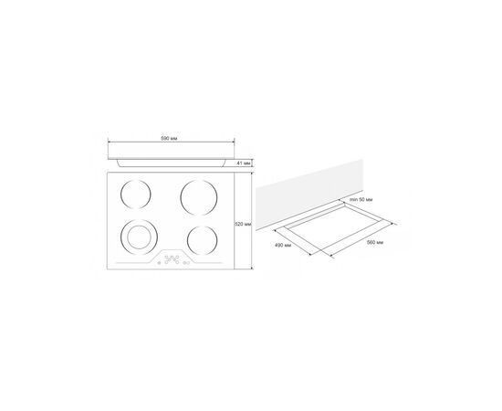 Варочная поверхность Eleyus ELZA 60 BL V, изображение 12 Варочная поверхность Eleyus ELZA 60 BL V, изображение 12