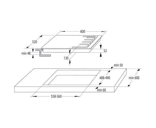 Варочная поверхность Gorenje G642AB, изображение 9 Варочная поверхность Gorenje G642AB, изображение 9