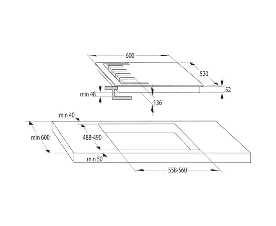 Варочная поверхность Gorenje GT642AXW, изображение 9 Варочная поверхность Gorenje GT642AXW, изображение 9