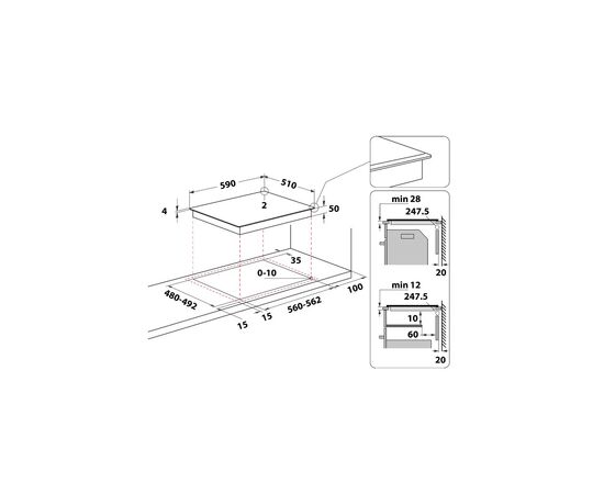 Варочная поверхность Whirlpool WLB1160BF, изображение 4 Варочная поверхность Whirlpool WLB1160BF, изображение 4