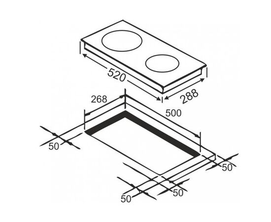 Варочная поверхность Grunhelm GPI 523 B, изображение 2 Варочная поверхность Grunhelm GPI 523 B, изображение 2