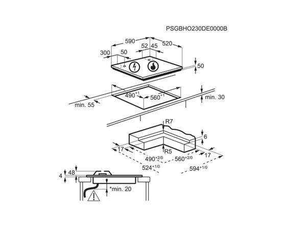 Варочная поверхность AEG HDB64623NB, изображение 11 Варочная поверхность AEG HDB64623NB, изображение 11