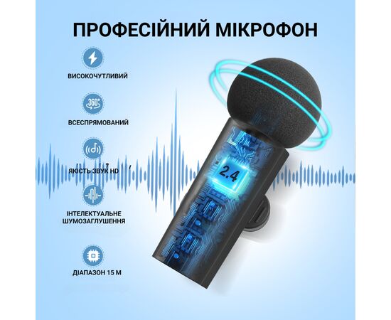 Микрофон Fifine M8 Wireless (M8), изображение 4 Микрофон Fifine M8 Wireless (M8), изображение 4