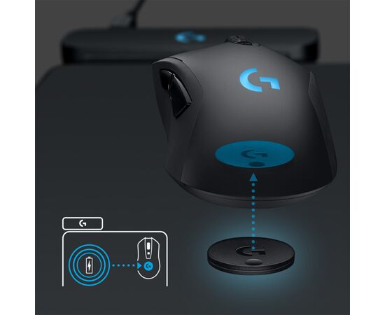 Коврик для мышки Logitech G PowerPlay Charging System Mouse Pad (943-000110), изображение 3 Коврик для мышки Logitech G PowerPlay Charging System Mouse Pad (943-000110), изображение 3
