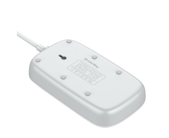 Сетевой фильтр питания ColorWay 4 розетки/4USB White 1.8м (1QC3.0 + 3 AUTO ID) (CW-CHU44QW), изображение 3 Сетевой фильтр питания ColorWay 4 розетки/4USB White 1.8м (1QC3.0 + 3 AUTO ID) (CW-CHU44QW), изображение 3