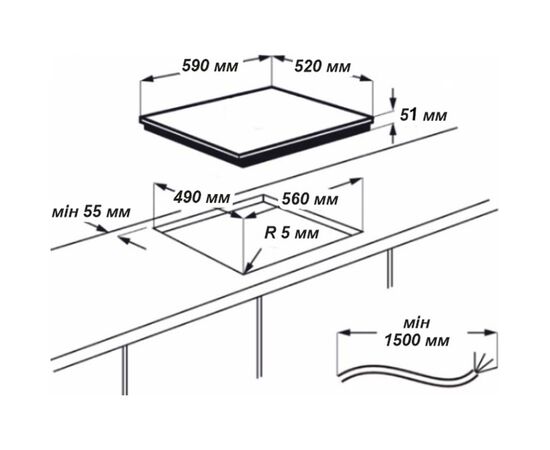 Варочная поверхность Grunhelm GPC 723 BE, изображение 4 Варочная поверхность Grunhelm GPC 723 BE, изображение 4