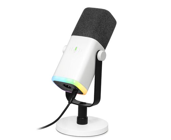 Микрофон Fifine AM8W USB/XLR White (AM8W), изображение 3 Микрофон Fifine AM8W USB/XLR White (AM8W), изображение 3
