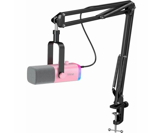 Микрофон Fifine AM8P USB/XLR Pink (AM8P), изображение 4 Микрофон Fifine AM8P USB/XLR Pink (AM8P), изображение 4
