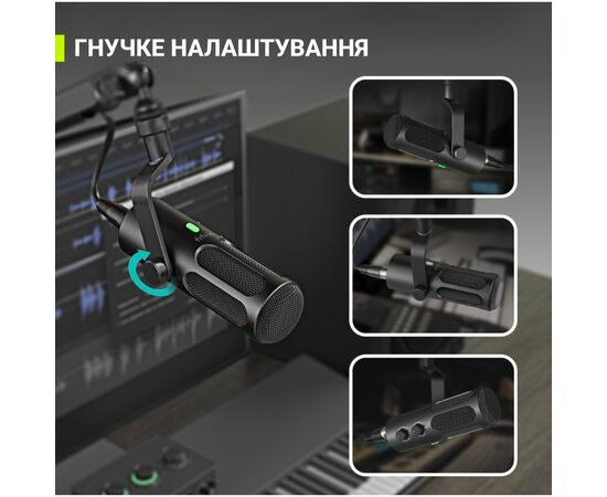Микрофон Fifine Tank 3 USB/XLR Black (Tank3), изображение 12 Микрофон Fifine Tank 3 USB/XLR Black (Tank3), изображение 12