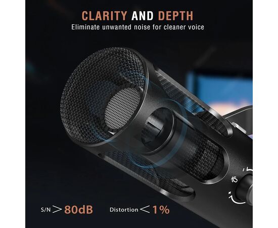 Микрофон Fifine Tank 3 USB/XLR Black (Tank3), изображение 7 Микрофон Fifine Tank 3 USB/XLR Black (Tank3), изображение 7