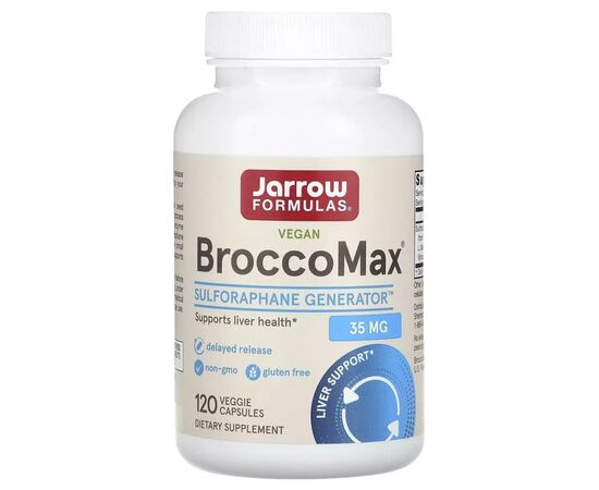 Витаминно-минеральный комплекс Jarrow Formulas Экстракт семян брокколи, 35 мг, Vegan BroccoMax, 120 вегетарианс (JRW-20211)