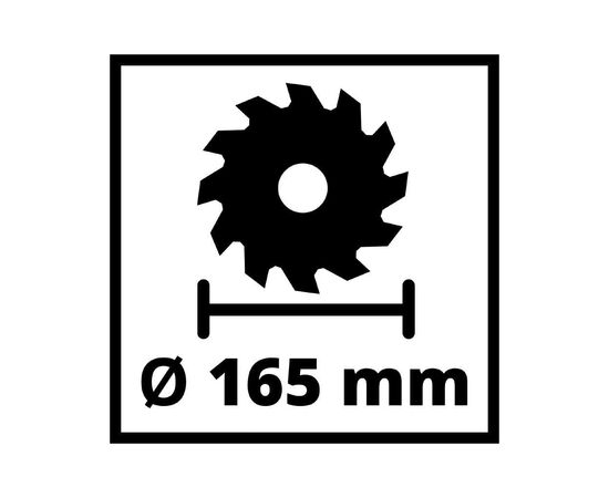 Дисковая пила Einhell TE-CS 18/165-1LI - Solo PXC 18V, 165х20 мм, 2.6кг (без АКБ и ЗУ) (4331207), изображение 10