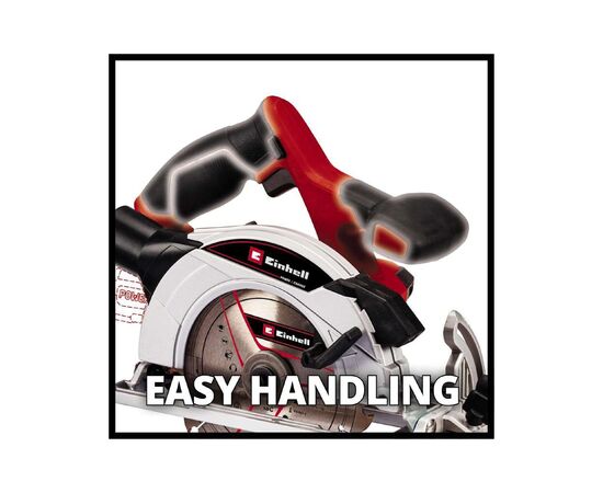 Дисковая пила Einhell TE-CS 18/165-1LI - Solo PXC 18V, 165х20 мм, 2.6кг (без АКБ и ЗУ) (4331207), изображение 8
