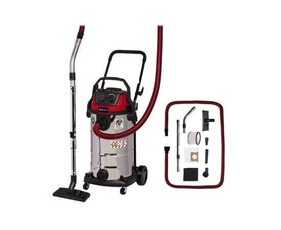 Пылесос строительный Einhell TE-VC 2340 SACL, 1500Вт, 225мБар, 40л, класс L, 10.1кг (2342470), изображение 4