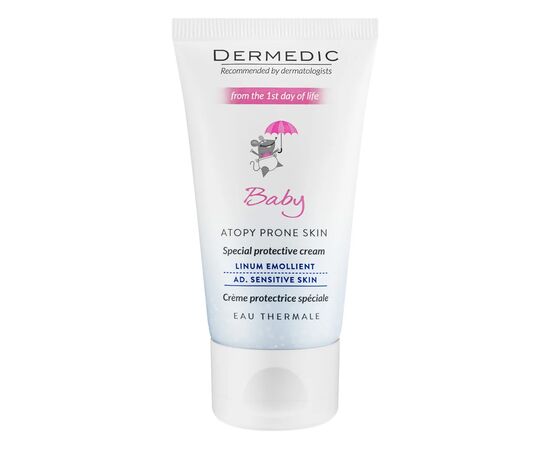 Детский крем Dermedic Linum Emolient Baby Защитный С первых дней жизни 50 мл (5901643170813)