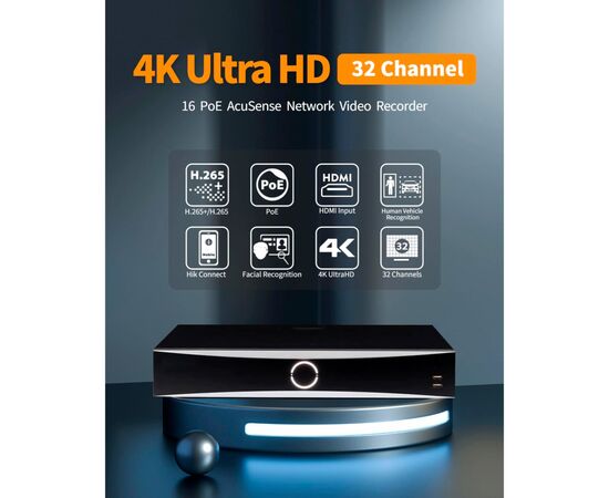 Регистратор для видеонаблюдения Hikvision DS-7732NXI-I4/16P/S(E), изображение 2 Регистратор для видеонаблюдения Hikvision DS-7732NXI-I4/16P/S(E), изображение 2