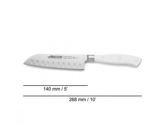 Кухонний ніж Arcos Riviera Сантоку 140 мм White (233224), зображення 2