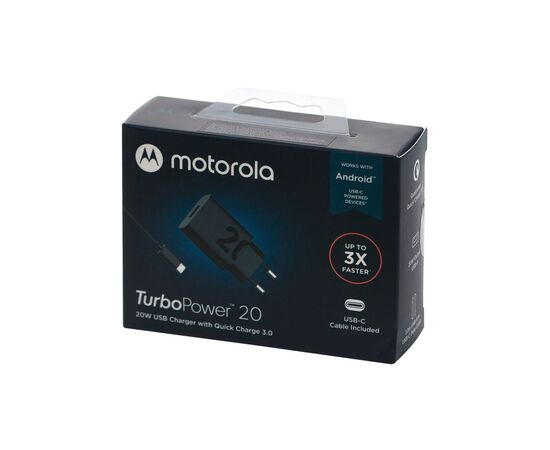 Зарядное устройство Motorola 20W USB-A + cable 1m USB-C (SJMC202-C) (1060547), изображение 5 Зарядное устройство Motorola 20W USB-A + cable 1m USB-C (SJMC202-C) (1060547), изображение 5