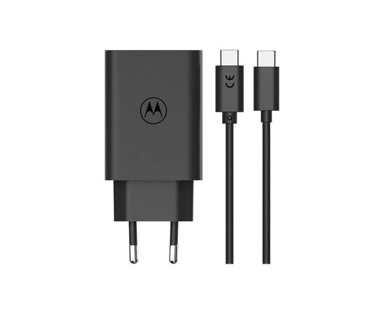 Зарядное устройство Motorola 30W USB-C + cable 1m C-C (SJMC302) (1060546), изображение 2 Зарядное устройство Motorola 30W USB-C + cable 1m C-C (SJMC302) (1060546), изображение 2