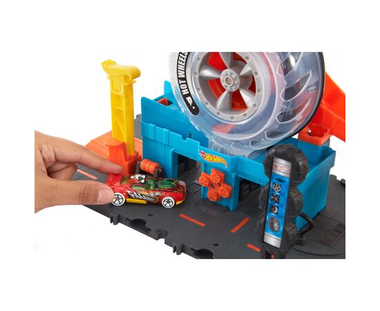 Автотрек Hot Wheels Приключения и трюки в шиномонтажной (HDP02), изображение 2 Автотрек Hot Wheels Приключения и трюки в шиномонтажной (HDP02), изображение 2