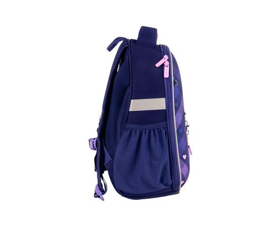 Рюкзак школьный Kite Check and Hearts Фиолетовый (K24-555S-1), изображение 7 Рюкзак школьный Kite Check and Hearts Фиолетовый (K24-555S-1), изображение 7