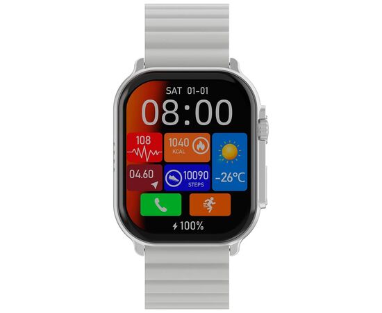 Смарт-часы iMiLab imiki SF1 Silver Magnetic Strap, изображение 2 Смарт-часы iMiLab imiki SF1 Silver Magnetic Strap, изображение 2