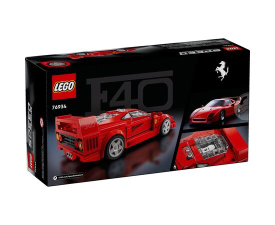 Конструктор LEGO Speed Champions Суперкар Ferrari F40, 318 деталей (76934), изображение 8 Конструктор LEGO Speed Champions Суперкар Ferrari F40, 318 деталей (76934), изображение 8