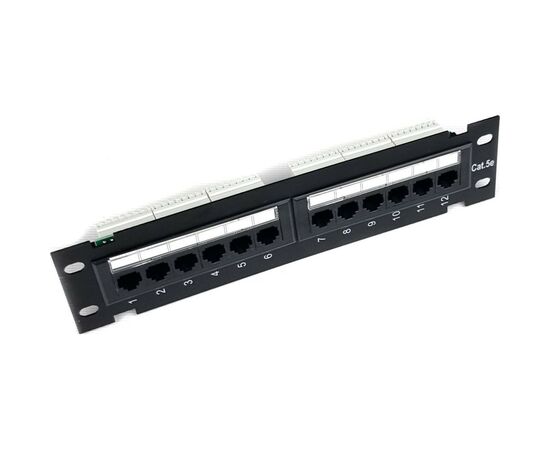 Патч-панель настенная 12 портов 5e UTP Eserver (WT-2180-Dual)