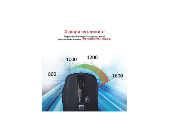 Мышка Promate Breeze Wireless Black (breeze.black), изображение 4 Мышка Promate Breeze Wireless Black (breeze.black), изображение 4