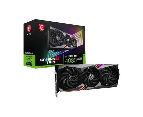 Видеокарта MSI GeForce RTX4080 SUPER 16GB GAMING X TRIO (RTX 4080 SUPER 16G GAMING X TRIO), изображение 5 Видеокарта MSI GeForce RTX4080 SUPER 16GB GAMING X TRIO (RTX 4080 SUPER 16G GAMING X TRIO), изображение 5