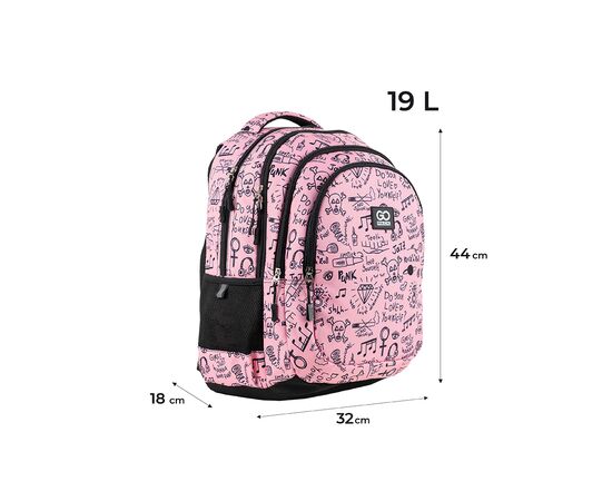 Рюкзак школьный GoPack Teens Розовый (GO24-162L-6), изображение 2 Рюкзак школьный GoPack Teens Розовый (GO24-162L-6), изображение 2