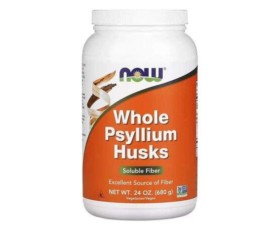Вітамінно-мінеральний комплекс Now Foods Цілісна лушпиння подорожника, Whole Psyllium Husk, 680 г (NF5982)