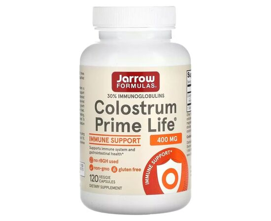 Вітамінно-мінеральний комплекс Jarrow Formulas Молозиво, 400 мг, Colostrum Prime Life, 120 вегетеріанських капсул (JRW-21010)