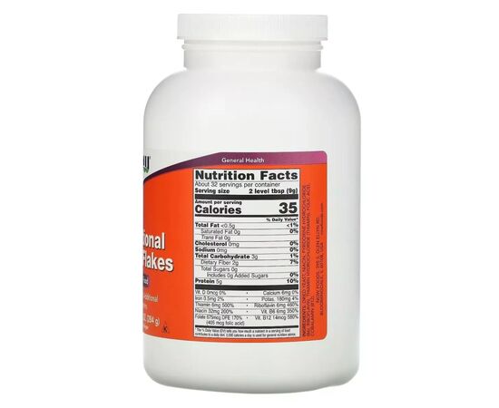 Витаминно-минеральный комплекс Now Foods Пищевые дрожжи в хлопьях, Nutritional Yeast Flakes, 284 гр (NOW-02455), изображение 2 Витаминно-минеральный комплекс Now Foods Пищевые дрожжи в хлопьях, Nutritional Yeast Flakes, 284 гр (NOW-02455), изображение 2