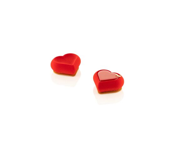 Форма для выпечки Silikomart Heartix 78x70x h30 мм 6х85 мл + каттер (HEARTIX 85), изображение 2 Форма для выпечки Silikomart Heartix 78x70x h30 мм 6х85 мл + каттер (HEARTIX 85), изображение 2